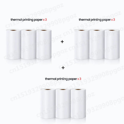 Portable Mini Printer Thermal Label Printer Sticker Inkless HD Pocket Printers for Phone Bluetooth Miniprint Printing Photo