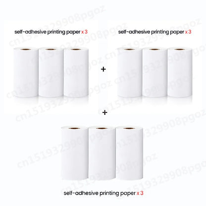 Portable Mini Printer Thermal Label Printer Sticker Inkless HD Pocket Printers for Phone Bluetooth Miniprint Printing Photo