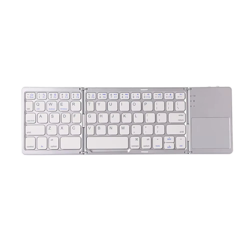 Portable Foldable Folding Keyboard Mini Wireless Bluetooth Keyboard Touchpad Keyboard for Windows Android IOS Tablet Ipad Phone