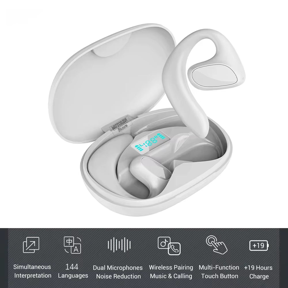 Language Translator Earbuds M8 Headset Supports 144 Languages Real Time Translation Languages Translator Earphones for Traveling